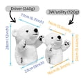 thumbnail image 4 of dinofactory Polar Bear Fairway Wood Headcover, Plush, White, 4 of 5