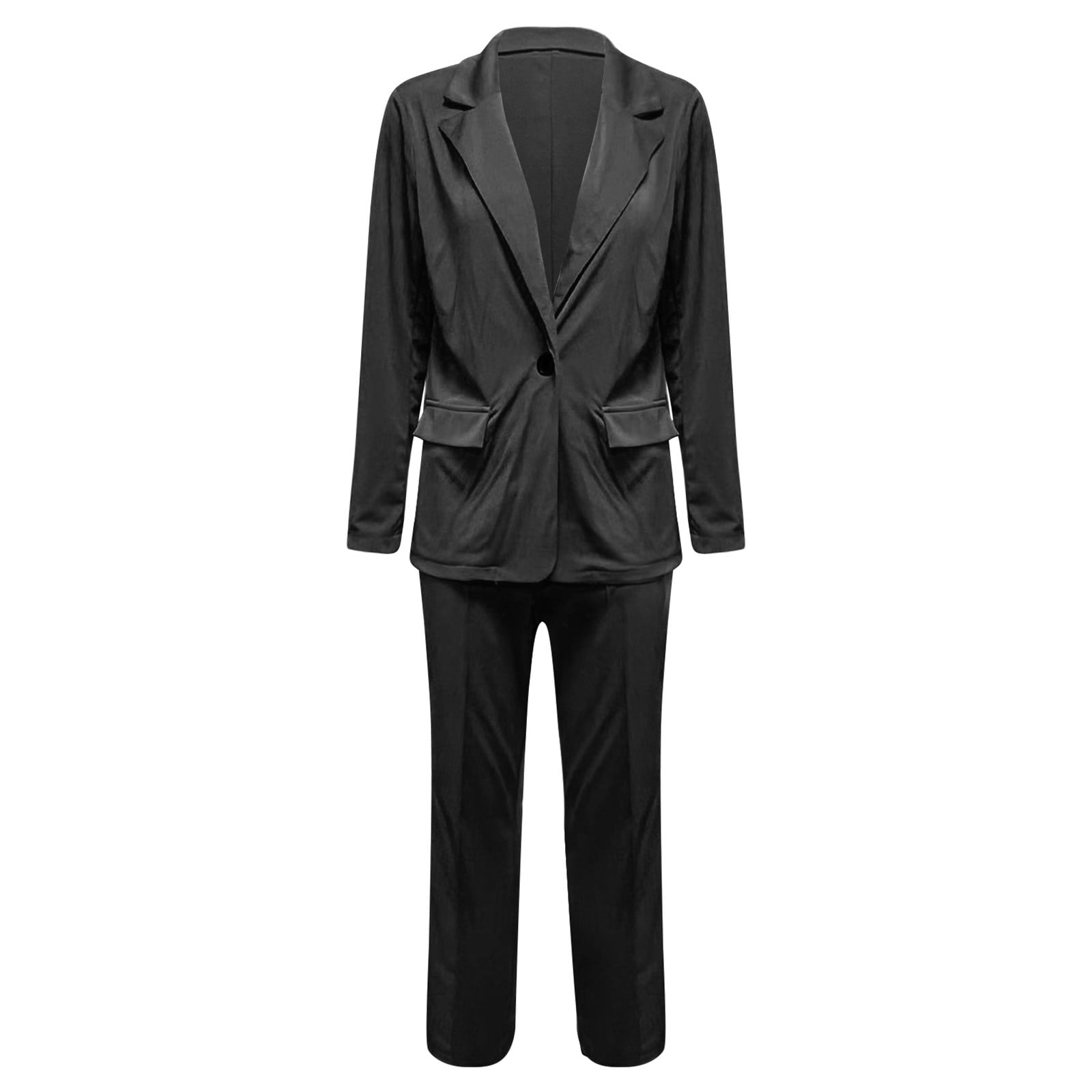 Black two piece formal set deals