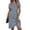 Dark Blue, variant on Ekouaer Women's Maternity Dress Short Sleeve Casual Pregnancy Dresses Rib Knit Crewneck Pregnant Clothes with Belt