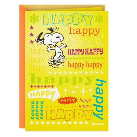 Hallmark Peanuts Birthday Card (Happy Snoopy)