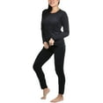 thumbnail image 4 of ToBeInStyle Women's Soft Velvet Long Sleeve Top and Bottom Thermal Set, 4 of 7