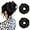 Wavy-#1B Natural Black, variant on Real Hair Bun Hair Pieces 100% Human Hair Messy Bun Up Do Scrunchies With Elastic Rubber Band Elegant Chignons Donot Ponytail Scrunchy Topknot Hairpiece For Women 1PC 23g #02 Dark Brown