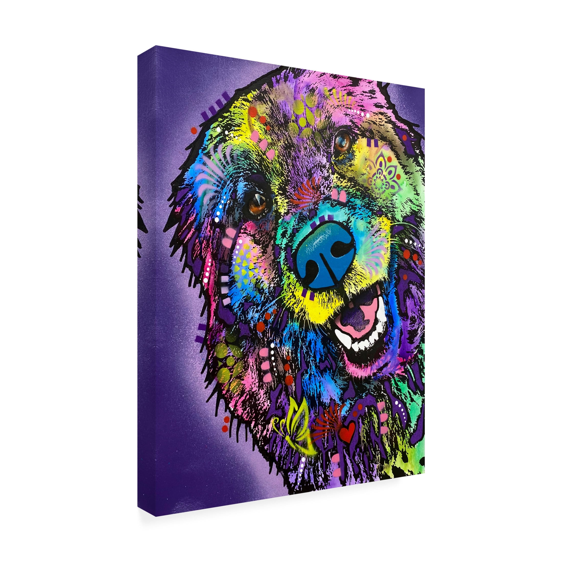 Canvas Wall Art - Dean Russo 'Floofer Fren' Wall Art for Living Room, Bedroom, or Office Décor by Trademark Fine Art - 24 x 32 Inches