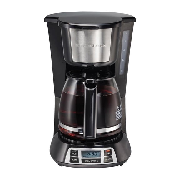 Cafetera Hamilton Beach Programable 12 Tazas Negra