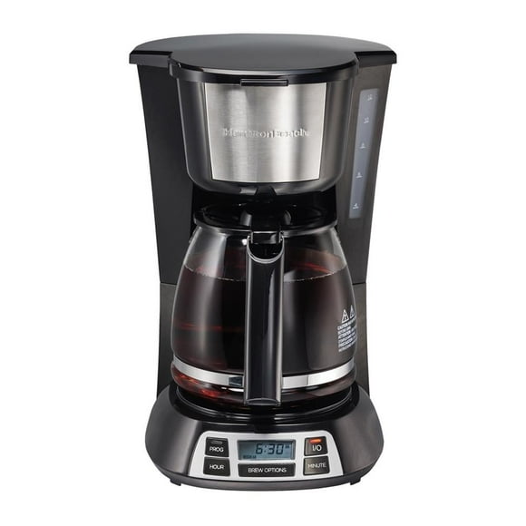 Cafetera Hamilton Beach Programable 12 Tazas Negra