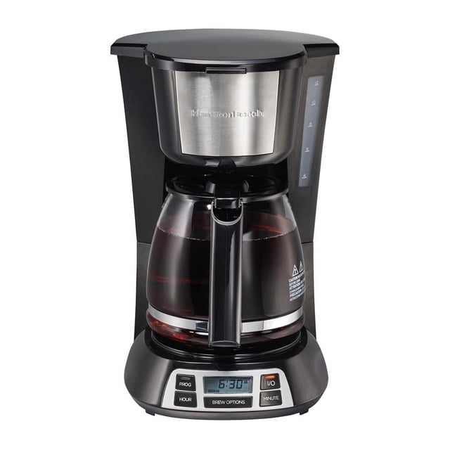 Cafetera Hamilton Beach Programable 12 Tazas Negra