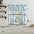 thumbnail image 4 of No. 918 Greco Mosaic Semi-Sheer Rod Pocket Kitchen Curtains, 54"W X 14"L, 4 of 5