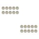 thumbnail image 1 of Guardurnaity 100 piezas botones de abeja amor 2 agujeros sujetadores hechos a mano manualidades DIY botón decoraciones ropa de costura 20mm/amor 20mm/Amor 2Conjunto, 1 of 6