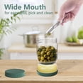 thumbnail image 5 of Luvan 34oz Glass Pickle Jar with Flip Strainer, Hourglass Container for Jalapenos, Olives, Fruit & Kimchi, BPA-Free, Dishwasher Safe, 5 of 12