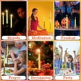 thumbnail image 3 of 24 Pack Yellow Spell Chime Candles \u2013 Premium Mini Unscented Taper Candles for Rituals, Prayer, Birthdays, Meditation, Altar, Spells, Chime Candles - 4 Inch Tall - Ideal for Witches, 3 of 7