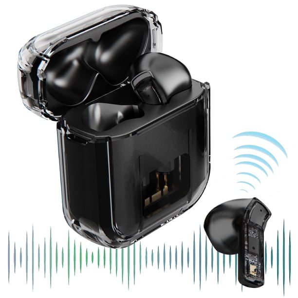 Auriculares inalámbricos, auriculares Bluetooth 5.0, cancelación de ruido, sonido nítido, auriculares estéreo internos