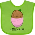 thumbnail image 3 of Inktastic Little Spud Pink Boys or Girls Baby Bib, 3 of 4