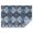 Blue Geometric Pattern, variant on Blue Paisley and Floral Pattern Rectangle Tablecloth 60"x84",Waterproof Polyester Rectangle Table Cloth, Wipeable Spillproof Polyester Tablecloth for Dining, Camping, Indoor and Outdoor