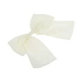 thumbnail image 5 of Unique Bargains 1 Pc Elegant Flower Bow Ribbon Hair Clips White, 5 of 5