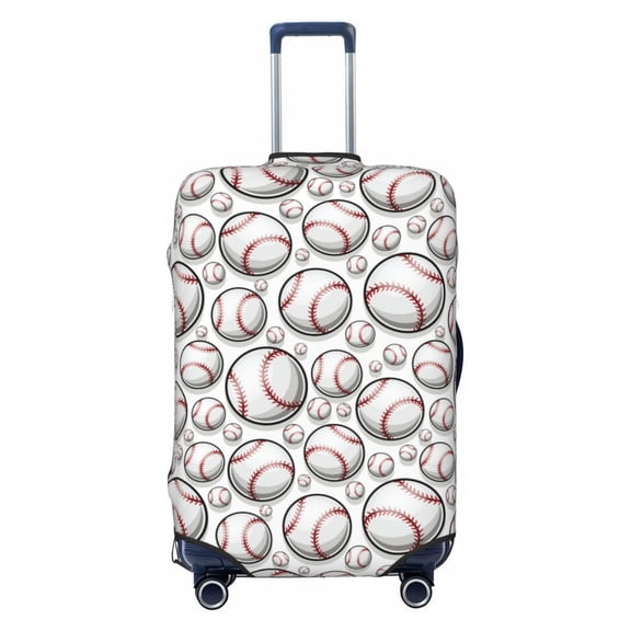Vsdgher Cute Baseball Print Luggage Cover Washable Suitcase Cover Protector Anti-scratch Suitcase cover Fits 18-32 Inch Luggage