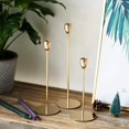 thumbnail image 2 of Candlestick Holders Taper Candle Holders, 3 Pcs Decorative Candle Stick Holders Set, Gold Modern Candlestick Holders Set for Table Wedding, Dinning, Party, 2 of 7