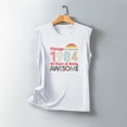 thumbnail image 5 of Nrmvnmi Vintage 40 Birthday Decorations Women 40th Big Day 1984 Tee T-Shirt Graphic Prints Sleeveless Tank Top Round Neck Blouse Top Mothers Day Gifts, 5 of 5