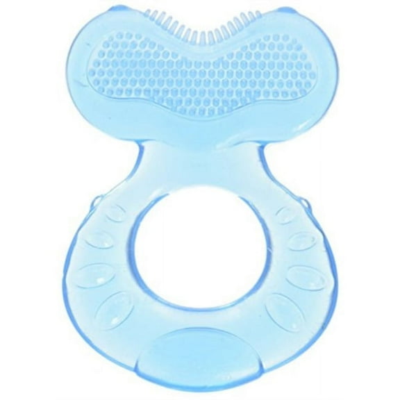 nuby silicone teethe-eez teether with bristles, includes hygienic case, colors may vary