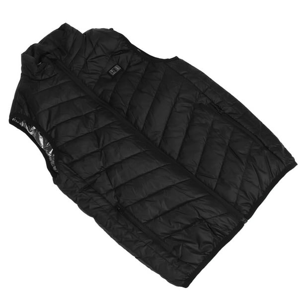 Chaqueta de Chaleco de Calefacción Eléctrica, Tibia de 3 Niveles Temperador de Control de Doble Control