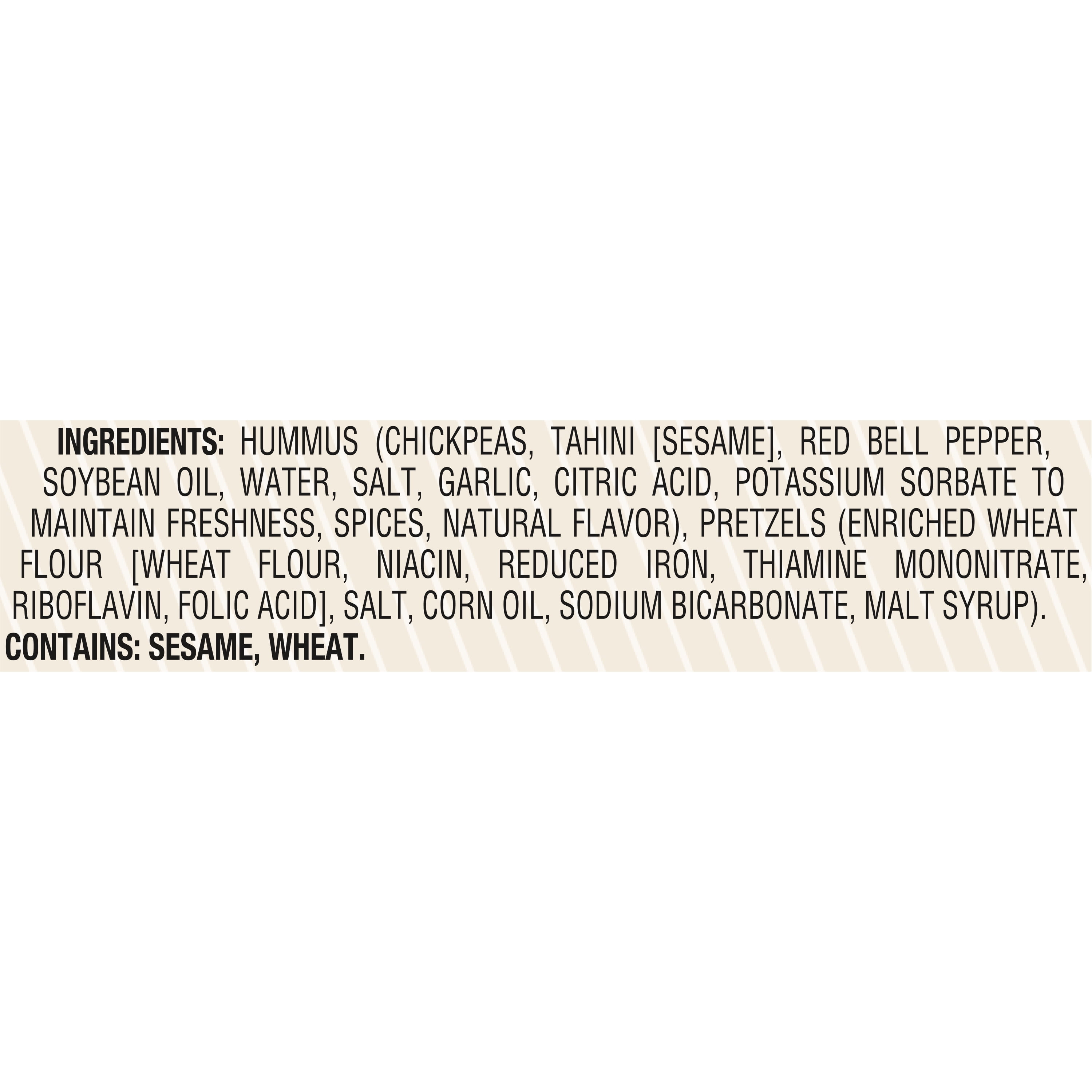 Sabra Smart Snackers Roasted Red Pepper Hummus Dip with Pretzels, Non-GMO, Gluten Free, Vegan on the Go, 4.56oz Cup (1 Count)