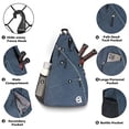 thumbnail image 3 of Una11N Bolsa de Pickleball, Bolsa Reversible Hombro Cruzado/Mochila Mujeres Hombres, Azul Marino, 3 of 3