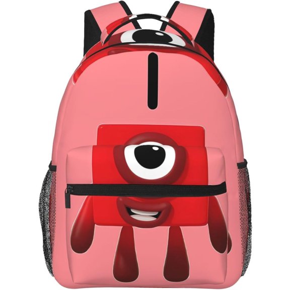 Number blocks-7 Laptop Busienss Casual Daypack Travel Backpackbag Bookbag Bags