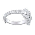 thumbnail image 3 of 14k White Gold Plated Sterling Silver Music Acoustic Guitar Ring for Mens or womens Ring Size-12, 3 of 4