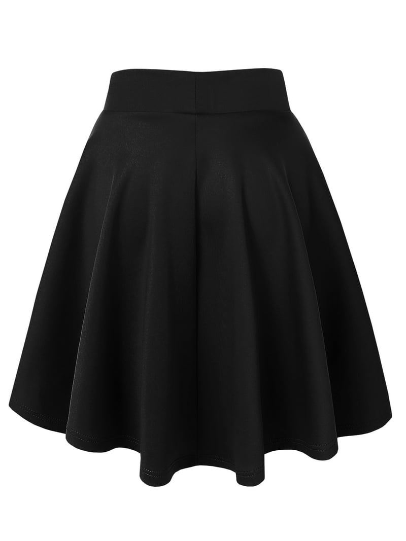 MBJ Women's Stretchy Flowy Mini Skirt, Flirty Flare Design