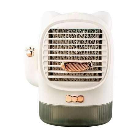 

Cute Lucky Cat Air Cooler 3 in 1 Aroma Air Conditioner 3 Wind Levels Adjustable Table Aroma Machine Fast Cooling with Aroma Box