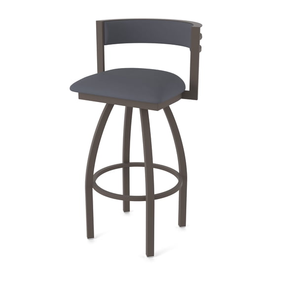 861 Artemis 25" Swivel Counter Stool with Bronze Finish and Canter Storm Seat and Back