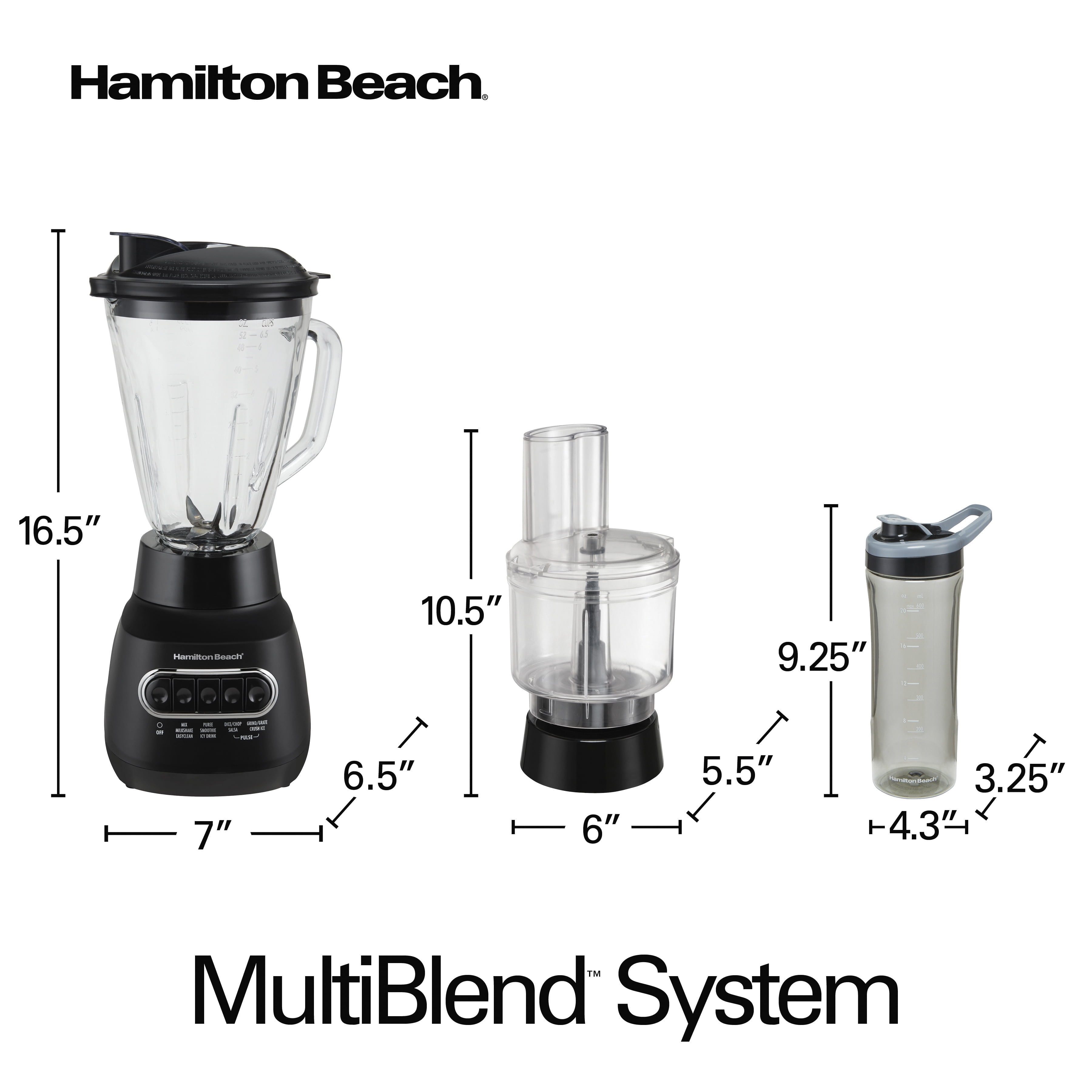 Hamilton Beach MultiBlend® Blender with 3 Cup Food Chopper - 58159