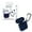 Blue, variant on Xtreme 3-Piece Navy Soft Protective Silicon Case, Compatible with Airpods, 1.25 x 3.5 x 4