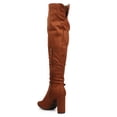 thumbnail image 3 of New Women Breckelles Lisa-13 Suede Over The Knee Belted Block Heel Tailored Boot, 3 of 5