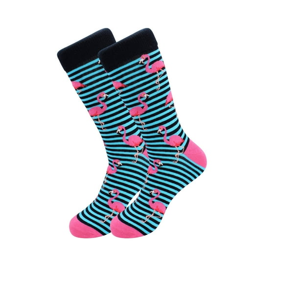 Sick Socks - Funky Flamingos - Trippy Dress Socks