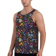 thumbnail image 2 of Pofeuu Flowers And Birds Print Men's Workout Tank Tops Sleeveless Muscle Gym Shirt Quick Dry-4X-Large, 2 of 7