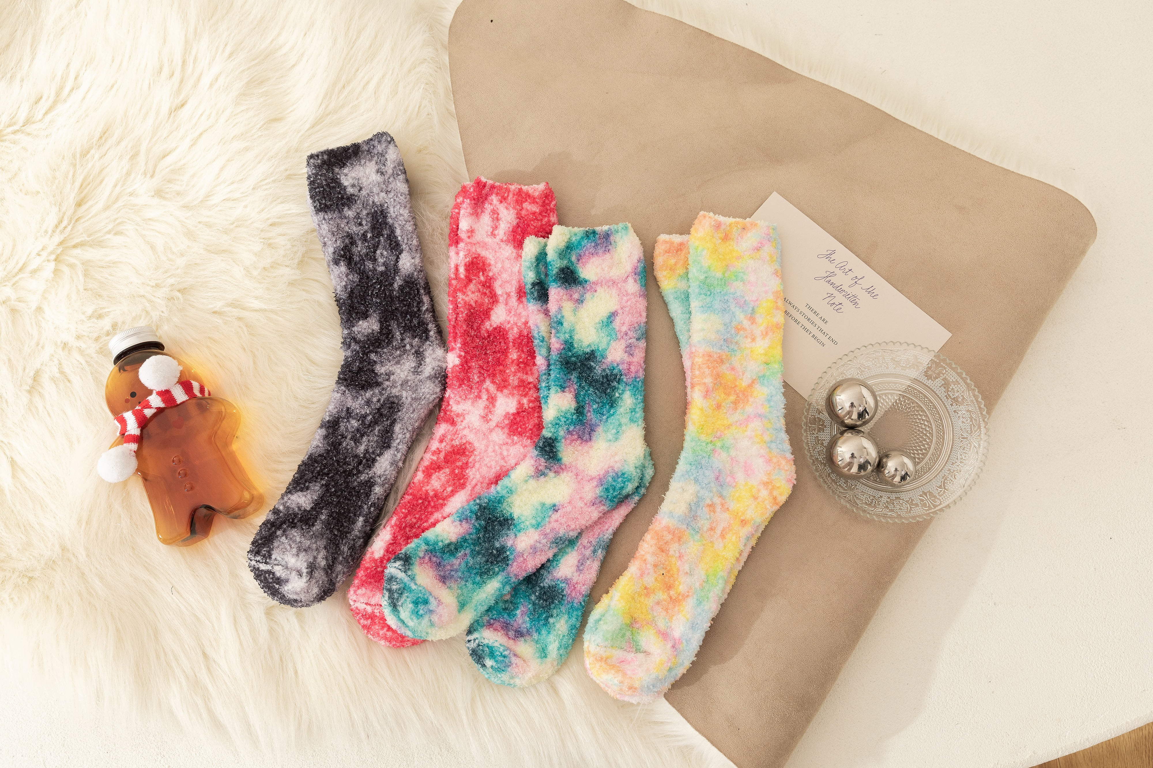 tie dye slipper socks
