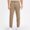#Khaki, variant on DPTALR Men's Solid Color Mid Waist Tapered Button Pants with Pockets for Business and Daily Wear, Army GreenL
