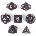 thumbnail image 1 of Sparklier Vomit juego completo de 7 edición de dados poliédricos con purpurina premium con más destellos: compatible con la mayoría de los juegos de mesa RPg, viene con una caja de presentación transp Wiz Dice 193206005822, 1 of 1