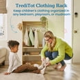 thumbnail image 3 of ECR4Kids TrendiTot Clothing Rack, Natural, 3 of 9