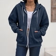 thumbnail image 2 of Godom Zip Up Y2k Hoodies for Women fall Casual Long Sleeve Sweatshirts 2025 Lightweight Comfort Soft Jackets, 2 of 5