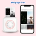 thumbnail image 4 of Graflsoa Imprimante Thermique Compacte Bluetooth Mini - Appareil Portable de 2 Pouces pour Notes, Images et Listes, Batterie Rechargeable, Comprend 11 Rouleaux de Papier, Rose, 4 of 7