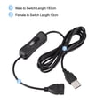 thumbnail image 4 of Uxcell USB Cable with ON/Off Switch USB Male to Female Extension Cord 2M Black, 4 of 5