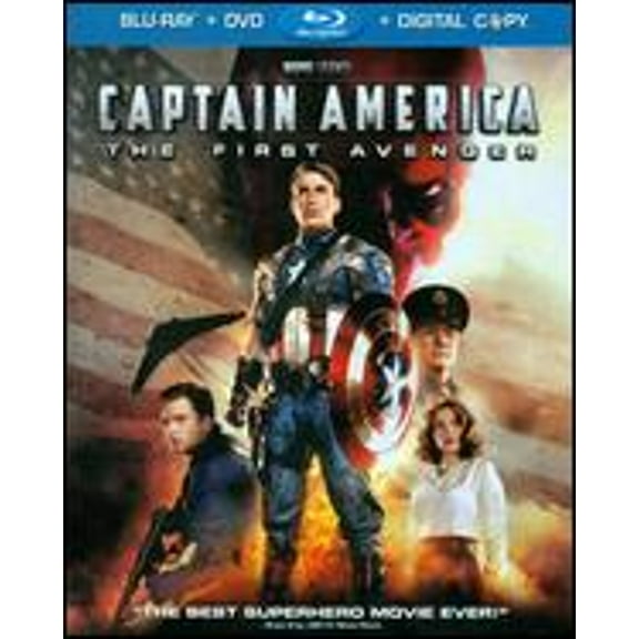 Pre-Owned Captain America: The First Avenger [2 Discs] [Blu-ray/DVD] (Blu-Ray 0097361538242) directed by Joe Johnston