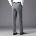 thumbnail image 7 of Mens Slacks Straight Leg Golf Pants Business Twill Tapered Dress Pants Casual Trousers Slacks with Slant Pockets, 7 of 7