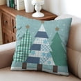 thumbnail image 4 of Buffalo Check Christmas Tree Truck Throw Pillow Case Square Square Cushion Covers Set of 2 Christmas Throw Cushion Case for Couch Sofa Bed Farmhouse, 4 of 7