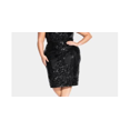 thumbnail image 2 of City Chic Women's Sequin Sofia Dress Black Size 20W, 2 of 3