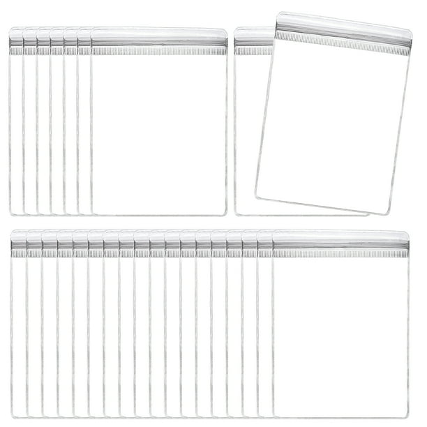 100pcs Bolsas de Joyería de PVC 1.6 x 2.4 Pulgadas Bolsa de Joyería Autoadhesiva para Empaque de Joyería, Transparente