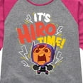 thumbnail image 3 of Big Hero 6 - It's Hiro Time - Toddler And Youth Girls Raglan Graphic T-Shirt, 3 of 4