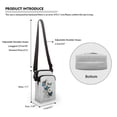 thumbnail image 6 of HELLHERO Polyester Messenger Bag Lightweight Crossbody Bag for Travel Daily Use(Daisy), 6 of 7