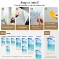 thumbnail image 6 of Ocean Blue Window Privacy Film, Beach Nature Coast Sea Shore Sky Seawater Static Cling UV Sun Blocking Heat Control Window Tint Day and Night, Non-Adhesive One Way Windows Privacy Cover 35.4''x78.7'', 6 of 7